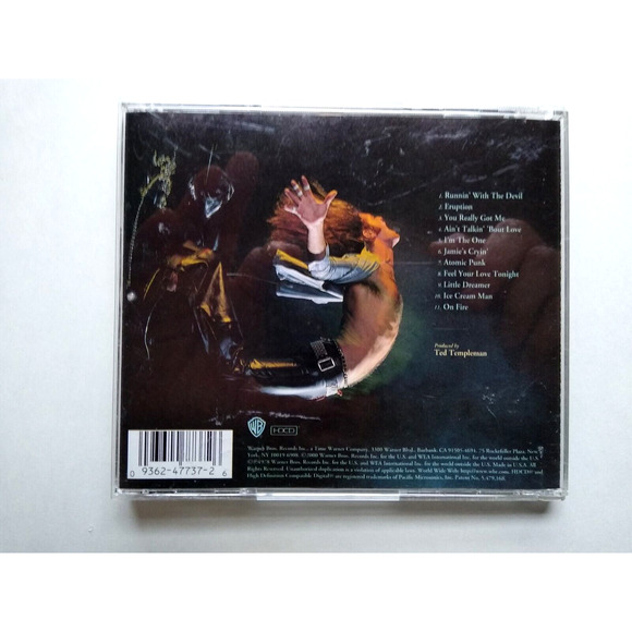 Van Halen Debut CD 2000 Remaster Runnin' With The Devil You Really Got Me Rock - Picture 4 of 4